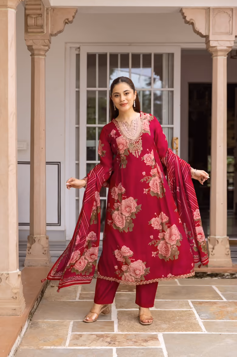 Rose Floral by Global Darzi