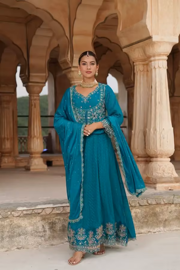 Teal Occasion by Global Darzi